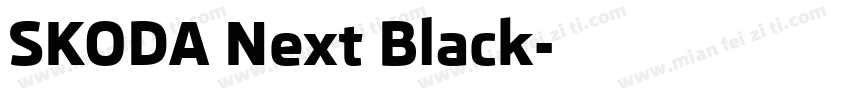 SKODA Next Black字体转换
